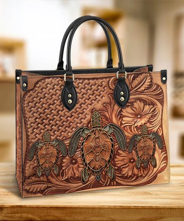 Turtle Leather Bag, Gift Ideas For Turtle Lovers, Women's Pu Leather Bag
