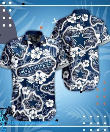 Dallas Cowboys Men's Casual Aloha Hawaiian Shirt
