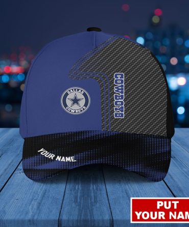 Custom Name Basic Dallas Cowboys Cap Print Full
