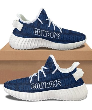 Blue Dallas Cowboys Shoes Print Full, Custom Dallas Cowboys Yeezy For Family, NFL Dallas Cowboys Sneakers