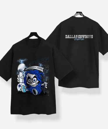 Custom Fun Skull Dallas Cowboys Home Shirt