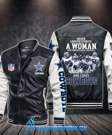 Custom Name Dallas Cowboys Leather Jacket Print Full