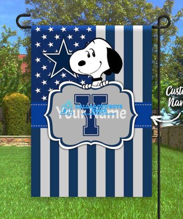 Dallas Cowboys Custom Snoopy Garden Flag