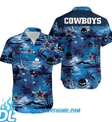 NFL Dallas Cowboys Hawaiian Shirt Skull