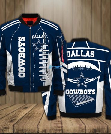 Dallas Cowboys Home Custom Bomber Jacket Print Full