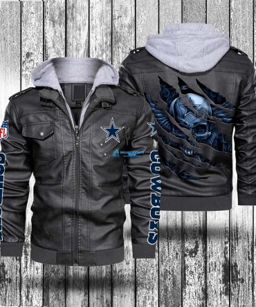 Dallas Cowboys Leather Bomber Jacket