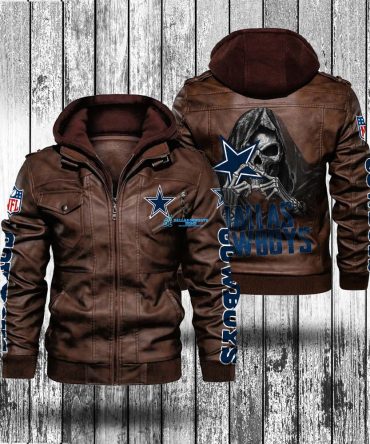 Dallas Cowboys Leather Letterman Jacket
