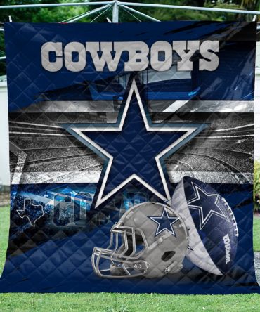 Dallas Cowboys Quilt, Custom Dallas Cowboys Quilt Blanket For You And Your Family, NFL Dallas Cowboys Breathable Quilt