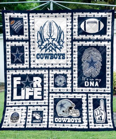 Dallas Cowboys Quilt, Custom Dallas Cowboys Quilt Blanket, NFL Dallas Cowboys Breathable Quilt Summer 2023