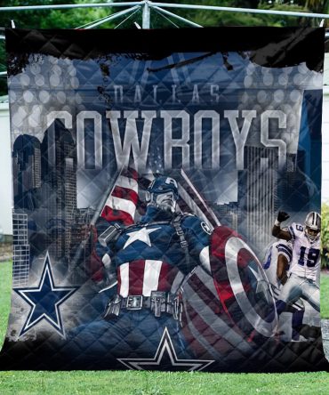 Dallas Cowboys Quilt, Custom Dallas Cowboys Quilt Blanket New Trend For Fans, NFL Dallas Cowboys Breathable Quilt