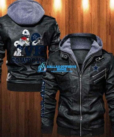 Dallas Cowboys Snoopy leather jacket