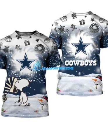 Dallas Cowboys christmas t shirt custom Snoopy