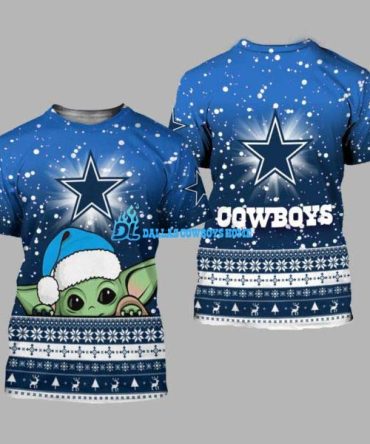 Dallas Cowboys christmas t shirt custom Yoda