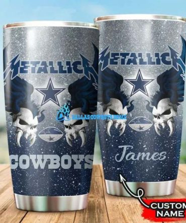 Dallas Cowboys custom name tumbler print full