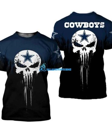Dallas Cowboys skull t shirt K007