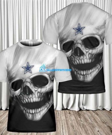 Dallas Cowboys skull t shirt K012