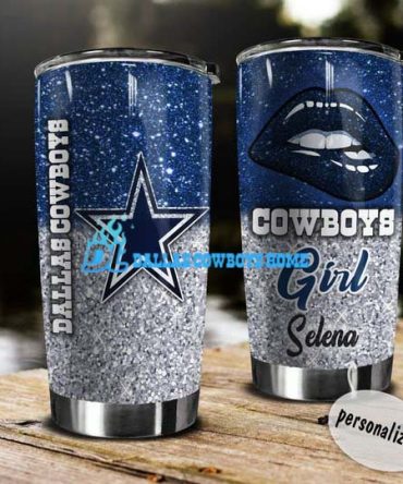 personalized name glitter lips dallas cowboys tumbler 1 - Copy (