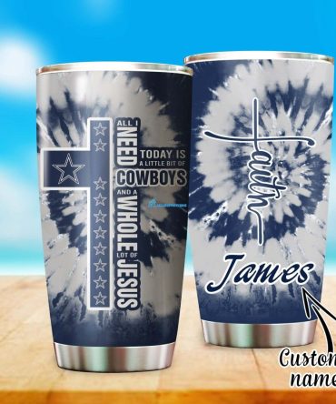 Dallas Cowboys sunflower tumbler