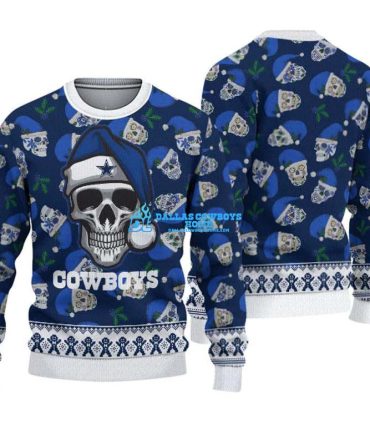 Dallas Cowboys sweater women's skull