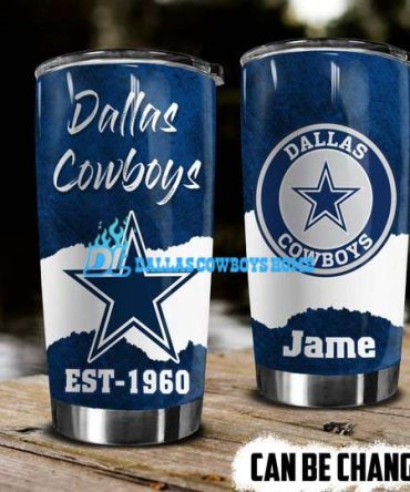 personalized name dallas cowboys football team tumbler 1