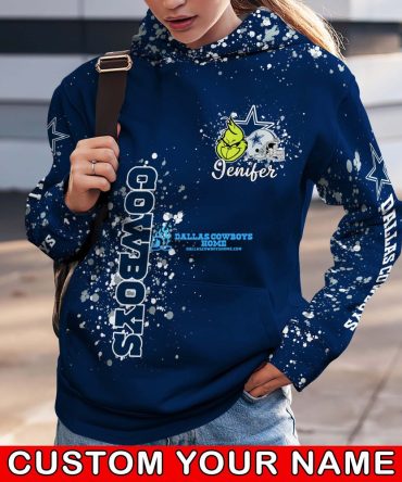 Ladies Dallas Cowboys Hoodie Grinch