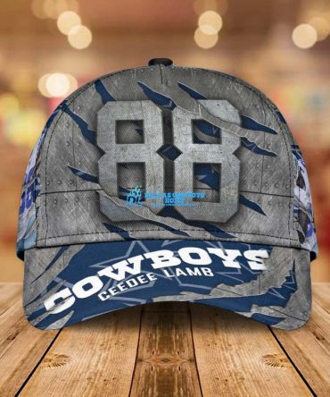 Men's CeeDee Lamb Grey Dallas Cowboys Limited Cap