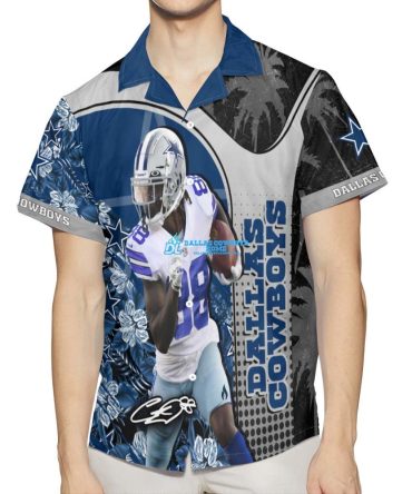 Men's DCH CeeDee Lamb Blue Dallas Cowboys Legend Hawaiian Shirt