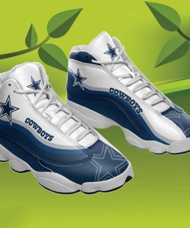 New Arrivals Personalized Cowboys Jordan Shoes, Custom Name Dallas Cowboys Jordan 13, NFL Dallas Cowboys Sneakers