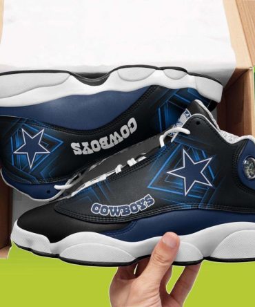 Personalized Cowboys Jordan Shoes Best Gift For Fan Ever, Custom Name Dallas Cowboys Jordan 13, NFL Dallas Cowboys Sneakers