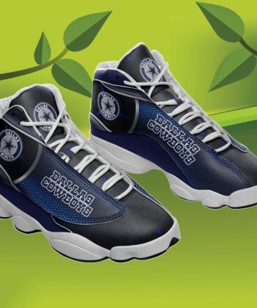 Personalized Cowboys Jordan Shoes, Custom Name Dallas Cowboys Jordan 13 For You And Your Family, NFL Dallas Cowboys Sneakers