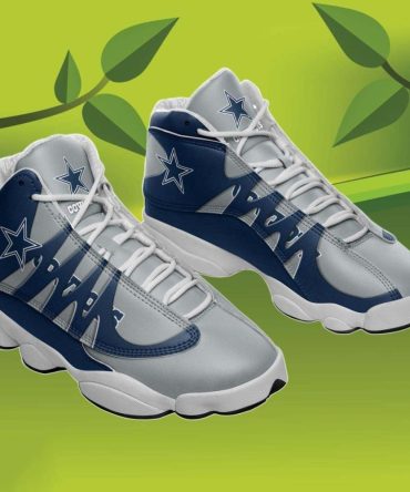 Personalized Cowboys Jordan Shoes Print Full, Custom Name Dallas Cowboys Jordan 13, NFL Dallas Cowboys Sneakers