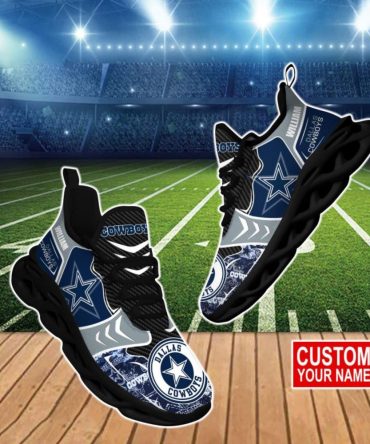 Personalized Dallas Cowboys Shoes, Custom Dallas Cowboys Max Soul Shoes Best Seller, NFL Dallas Cowboys Chunky Sneakers