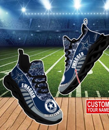 Personalized Dallas Cowboys Shoes, Custom Dallas Cowboys Max Soul Shoes, NFL Dallas Cowboys Chunky Sneakers