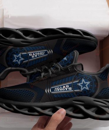 Personalized Dallas Cowboys Shoes Gift For Fan, Custom Dallas Cowboys Max Soul Shoes, NFL Dallas Cowboys Chunky Sneakers