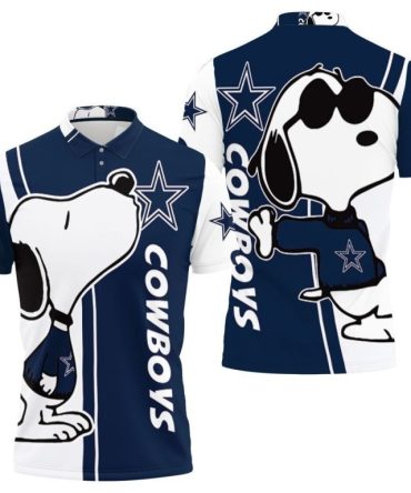 Snoopy Dallas Cowboys Shirts, Custom Dallas Cowboys Polo Shirts, NFL Dallas Cowboys Sleeve Polo
