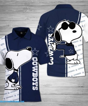 Snoopy Dallas Cowboys Polo Shirt No6