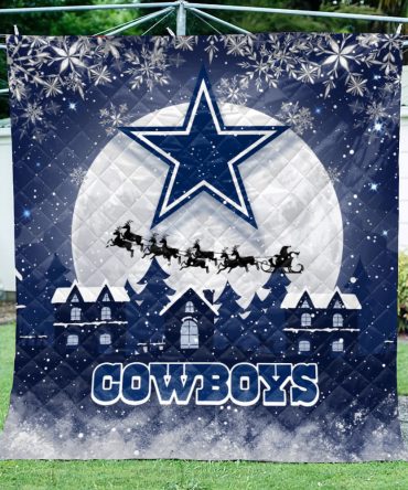 Trend 2023 Dallas Cowboys Quilt, Custom Dallas Cowboys Quilt Blanket, NFL Dallas Cowboys Breathable Quilt