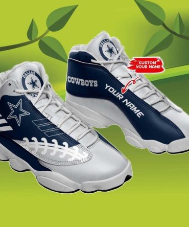 Trend 2023 Personalized Cowboys Jordan Shoes, Custom Name Dallas Cowboys Jordan 13, NFL Dallas Cowboys Sneakers