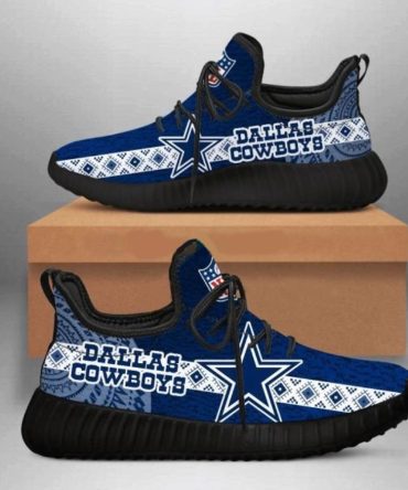 Tribal Dallas Cowboys Shoes, Custom Dallas Cowboys Yeezys Print Full, NFL Dallas Cowboys Sneakers
