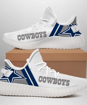Vintage Dallas Cowboys Shoes, Custom Dallas Cowboys Yeezys Print Full, NFL Dallas Cowboys Sneakers For Fan Lovers