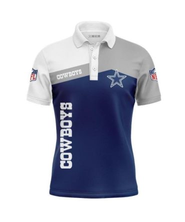Women's Dallas Cowboys Shirts, Custom Dallas Cowboys Polo Shirts, NFL Dallas Cowboys Sleeve Polo For Fan