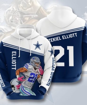 Dallas Cowboys Hoodie Elliott American's Team
