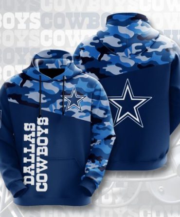 Dallas Cowboys Hoodie Blue Camo