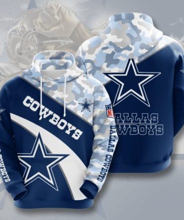 Men's Dallas Cowboys Hoodie Quarter-Zip Jacket