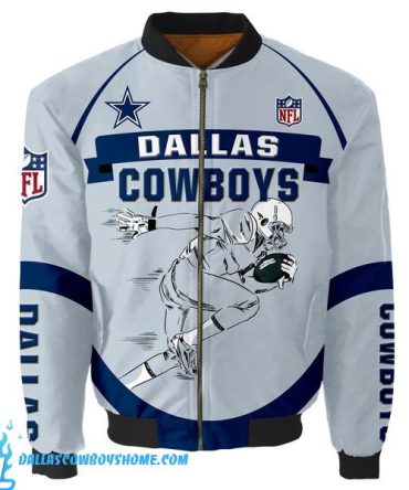 Dallas Cowboys Bomber Jacket Graphic Player Running