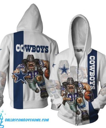 Dallas Cowboys Hoodies Mens No8 Mascot 3D Ultra Cool