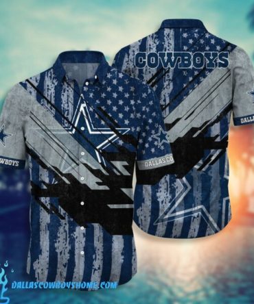 Dallas Cowboys Floral Hawaiian Shirt
