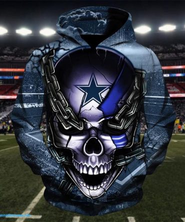 Dallas Cowboys Hoodie 3D Skull