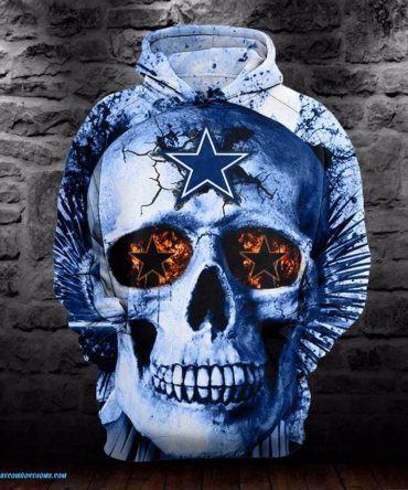Dallas Cowboys Hoodie Halloween Skull 2021