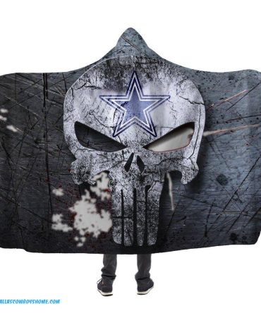 Dallas Cowboys Skull sweatshirt blanket for men